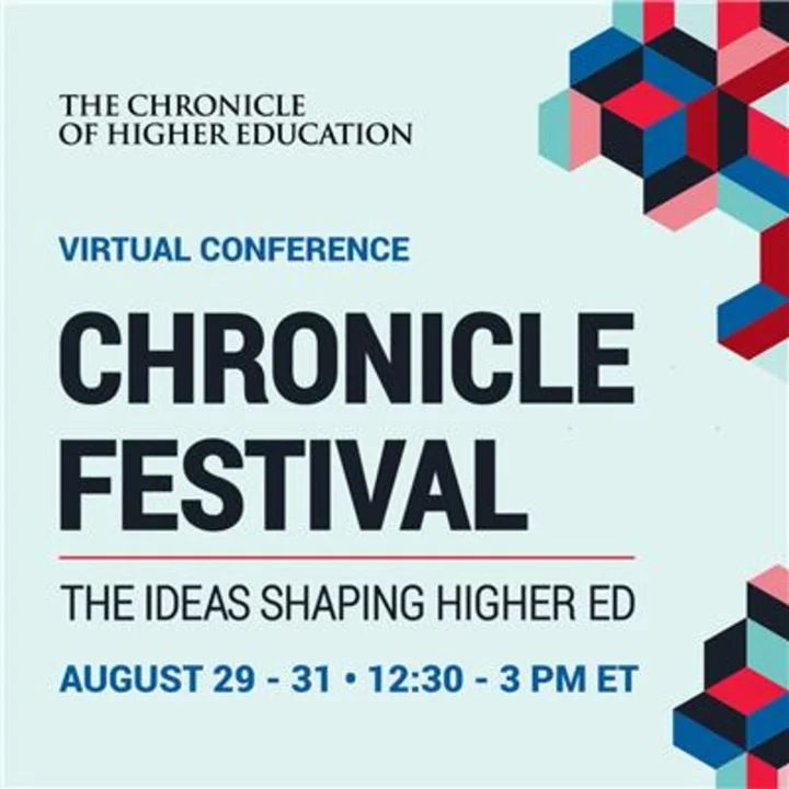 The Chronicle of Higher Education’s Virtual Chronicle Festival to be Held August 29-31, 2023