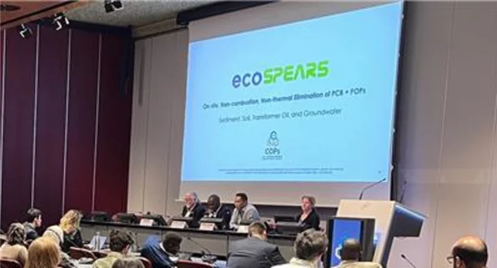 ecoSPEARS® Presents New Technology to Eliminate 'Forever Chemicals' at 2023 COPs Conference in Geneva, Switzerland