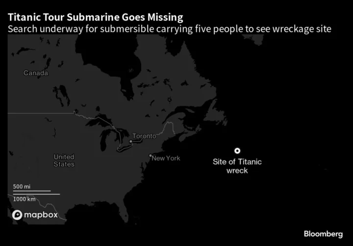 Titanic Sub Search Vessel Reaches Sea Floor as Time Grows Short