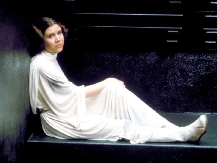 Carrie Fisher's white Princess Leia gown worn in 'Star Wars: A New Hope' up for auction
