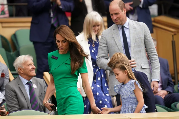 Kate Middleton and Princess Charlotte wear matching ruffles for eight-year-old’s first Wimbledon