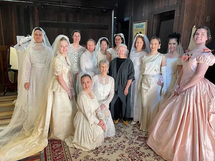 A wedding dress restorer brings new life to more than 150 years of history
