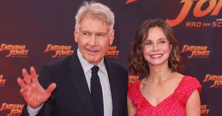 Harrison Ford and wife Calista Flockhart share heated PDA moment at 'Indiana Jones 5' premiere