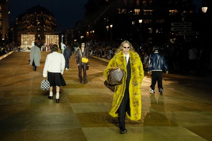 Pharrell Unveils His Vision for Louis Vuitton on Paris’ Oldest Bridge