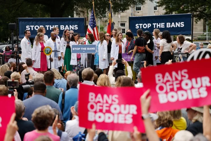 US activists rally one year after Supreme Court allowed abortion bans
