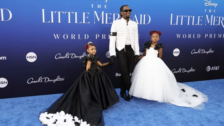 Offset and 'Princesses' Kulture and Kalea have daddy-daughter date at The Little Mermaid premiere