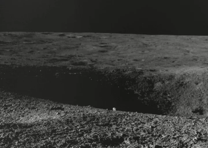 Close call: India's moon rover just avoided a treacherous crater