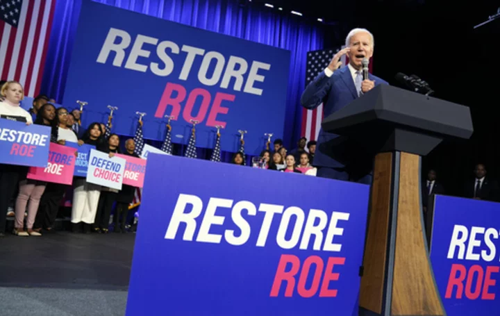 Biden is getting endorsements from 3 abortion rights groups as Democrats bank on the issue in 2024