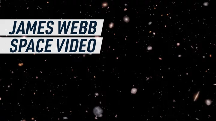 Using the James Webb Telescope, astronomers created a video seeing 200 million years into the past