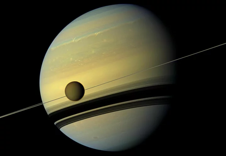 Saturn apparently has 145 moons. So eat it, Jupiter.