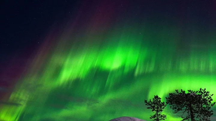 A cannibal solar storm will allow people in the UK to see the Northern Lights