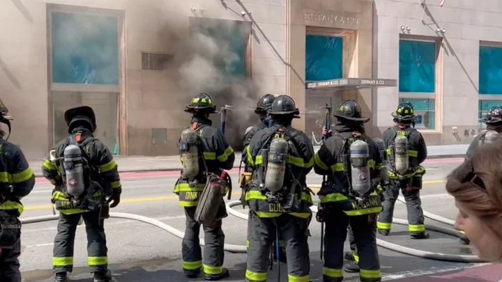 Fire breaks out at iconic Tiffany's jewellery store in NYC