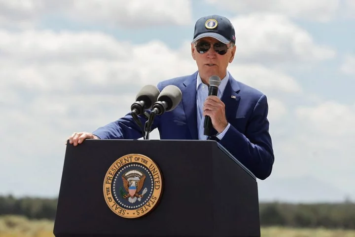 Biden highlights clean energy 'boom' at New Mexico wind tower plant