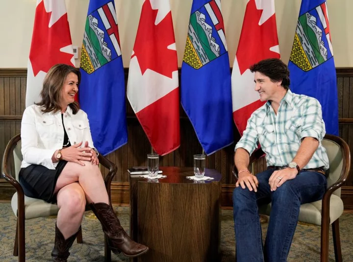 Canada's Trudeau and Alberta Premier Smith look for agreement on climate policies