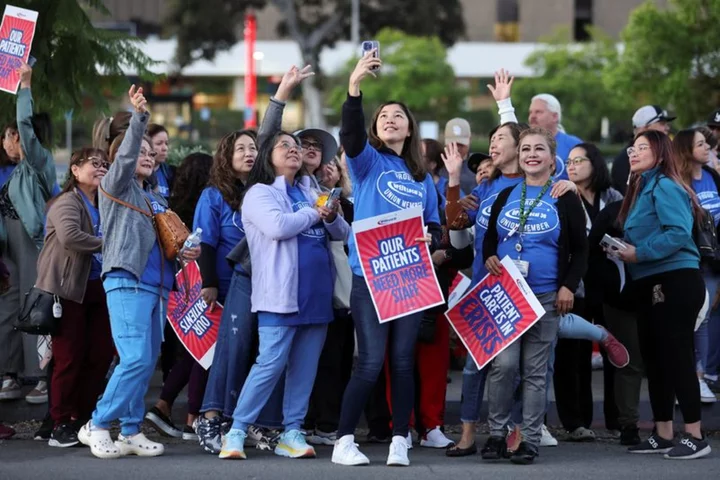 Healthcare workers launch three-day strike at Kaiser Permanente locales around the US