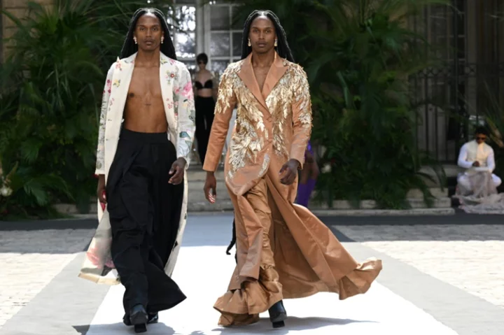 'It's time': haute couture embraces men