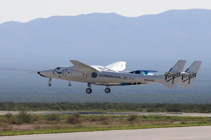 Virgin Galactic rocket plane poised for first commercial flight to edge of space