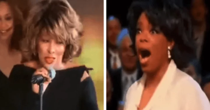 'This one hurts': Video of Tina Turner surprising Oprah on her 50th birthday goes viral after iconic singer's death at 83