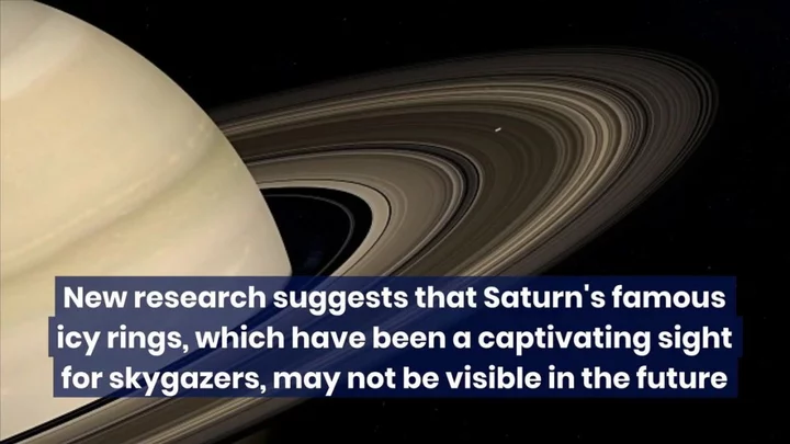 Saturn’s iconic rings are disappearing