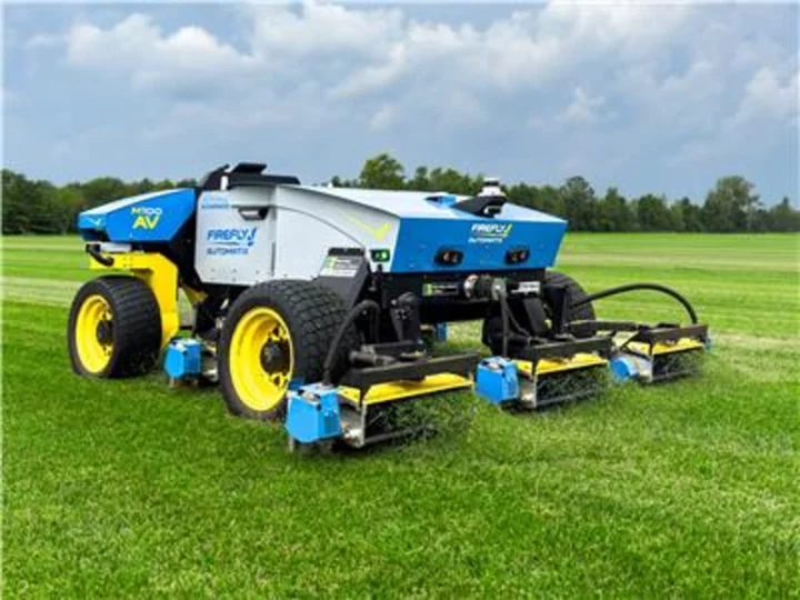 ADDING MULTIMEDIA FireFly Automatix Launches First Commercially Available Autonomous EV Mower: the 100-inch M100-AV