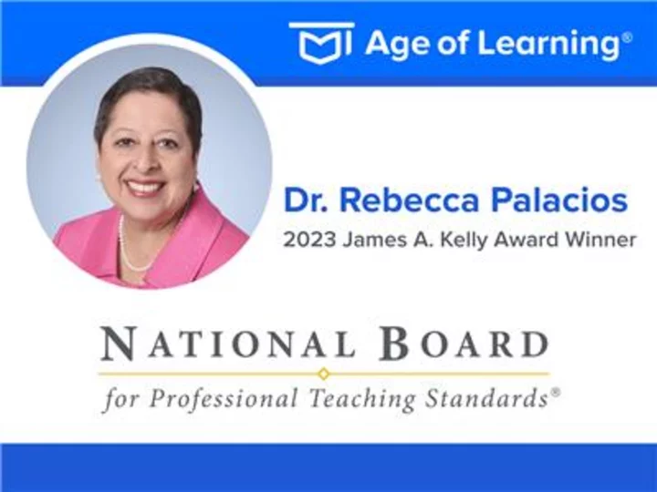 Age of Learning Curriculum Board Member Dr. Rebecca Palacios Honored by National Board for Professional Teaching Standards with James A. Kelly Award