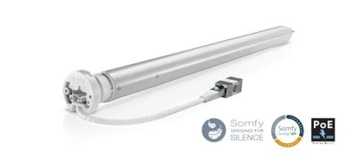 Somfy North America Improves Motorized Window Covering Control With the New Sonesse® 30 PoE Motor