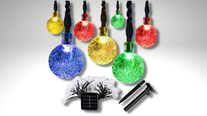 Liven up your outdoor space with these $11 solar string lights