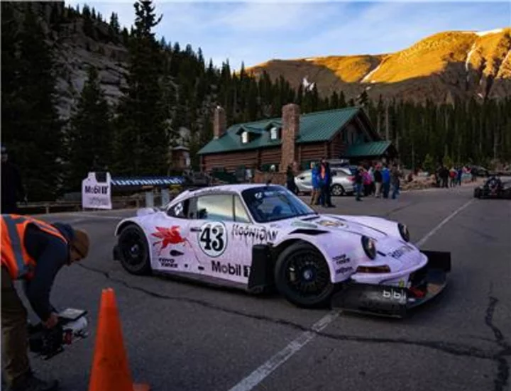 Mobil 1 Celebrates 101st Running of the Pikes Peak International Hill Climb through Historic Tribute Run with racing driver Lia Block in the Hoonipigasus