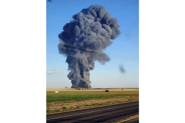 Massive Texas dairy farm blaze caused by engine fire in manure hauler