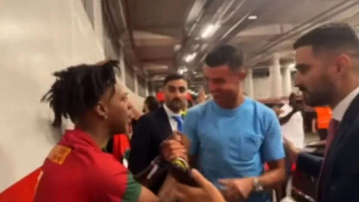 Cristiano Ronaldo has finally met iShowSpeed