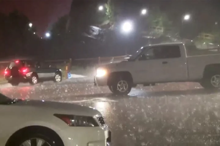 Hail pummels concertgoers before Louis Tomlinson show near Denver, injuring dozens