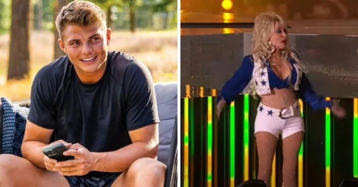 Zach Wilson gets full troll treatment as Dolly Parton, 77, stuns in Dallas Cowboys cheerleader uniform