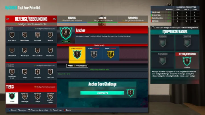 NBA 2K23 Best Defense/Rebounding Badges: Current and Next Gen