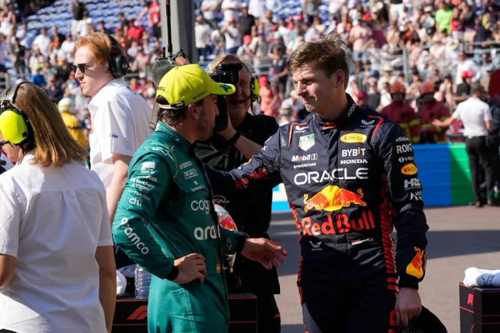 Max Verstappen fends off Fernando Alonso to take pole position in Monaco