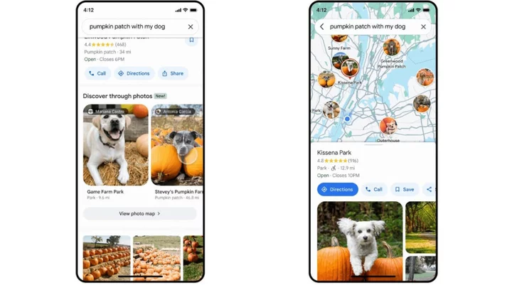 Google Maps update adds AI-powered photographic search results