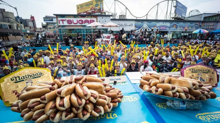 The hazy history of Nathan's hot dog eating contest