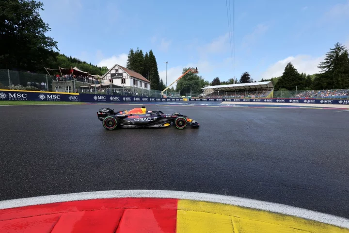 Max Verstappen beats Oscar Piastri to sprint race pole in Belgium