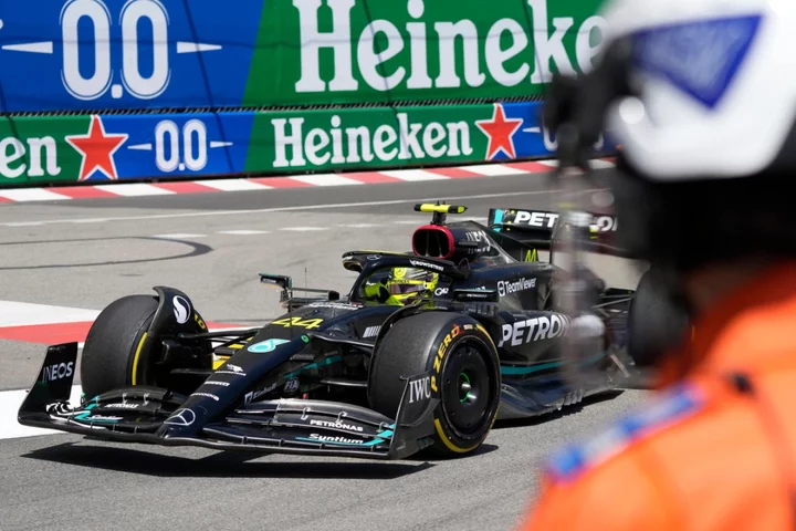 Lewis Hamilton third in opening practice in Monaco as crash ends session early