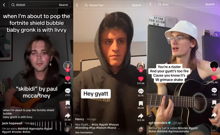 This TikTok trend parodies famous songs with cringe Gen Z slang