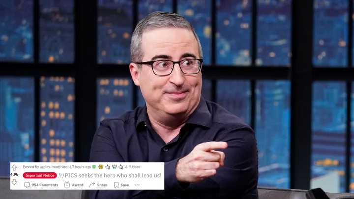 Reddit's API protest just made John Oliver a special job offer