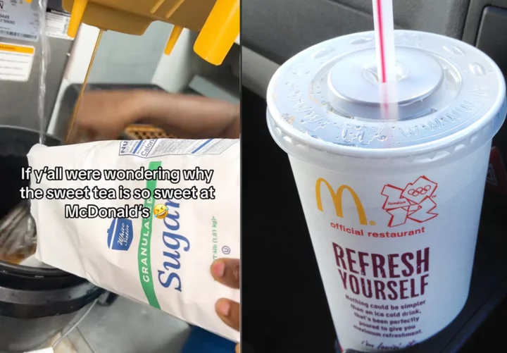 McDonald’s employee claims fast food chain’s sweet tea is made with entire bag of sugar – but others disagree