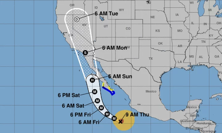 Wow, a very rare tropical storm is tracking toward California. What to know.