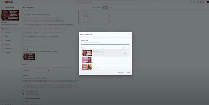 YouTube will launch thumbnail A/B split testing for creators