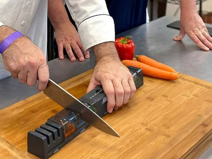 Get your chef knives razor-sharp with this $69.99 pro sharpener