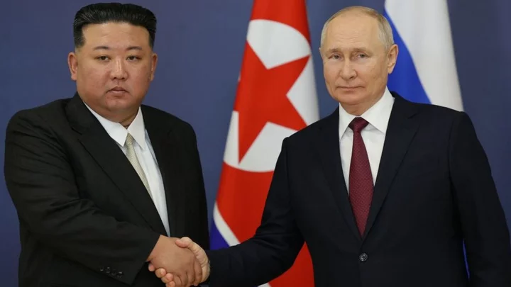 North Korea sending Russia military equipment, US claims