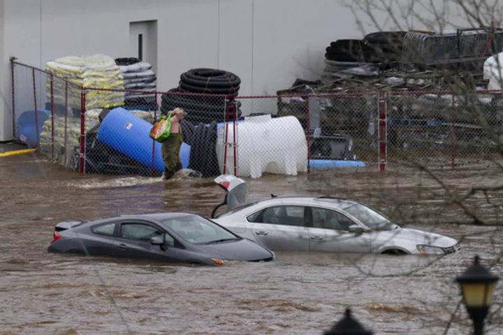 Record-breaking downpours along Canada's Atlantic coast cause flooding in Nova Scotia