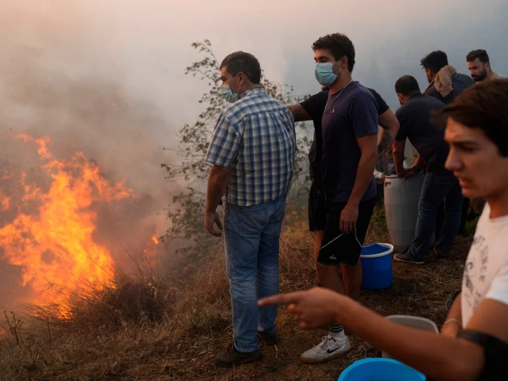 Greece fires – live: Blaze triggers massive explosions at air force ammunition depot