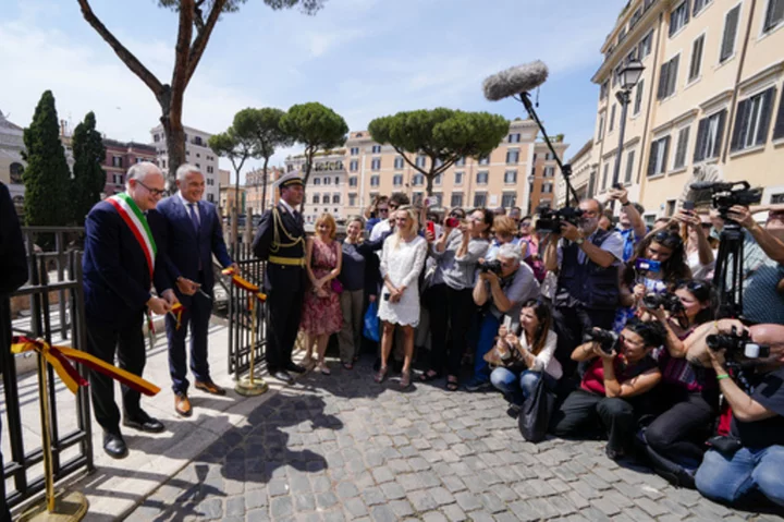 Ancient Roman temple complex, with ruins of building where Caesar was stabbed, opens to tourists