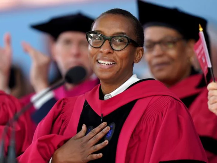 Harvard University inaugurates Claudine Gay as school's first Black president