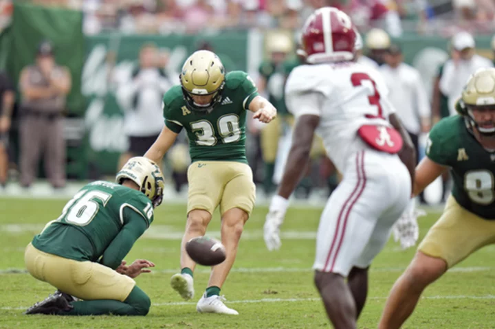 Lightning halts play with No. 10 Alabama trailing South Florida 3-0 in second quarter